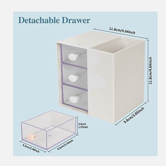 3 Drawer Office Desk Organizers