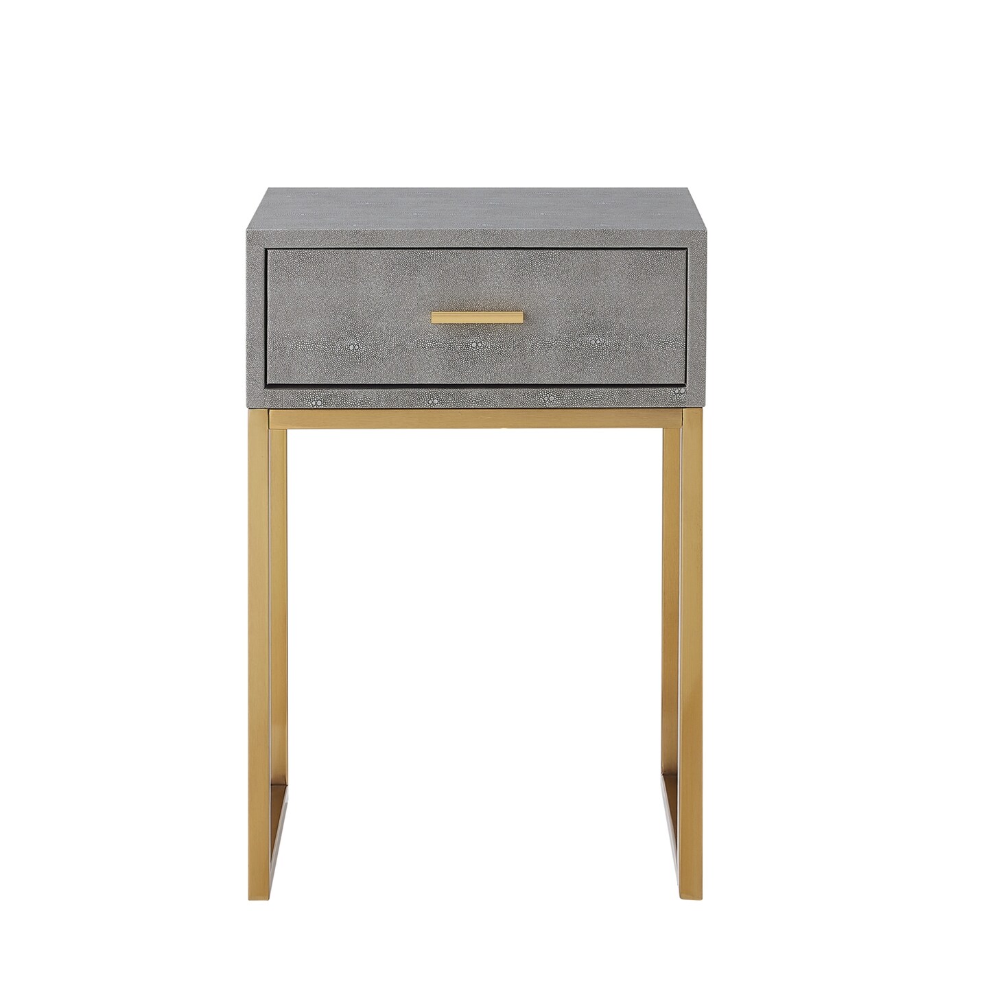 Landan Faux Shagreen End Table