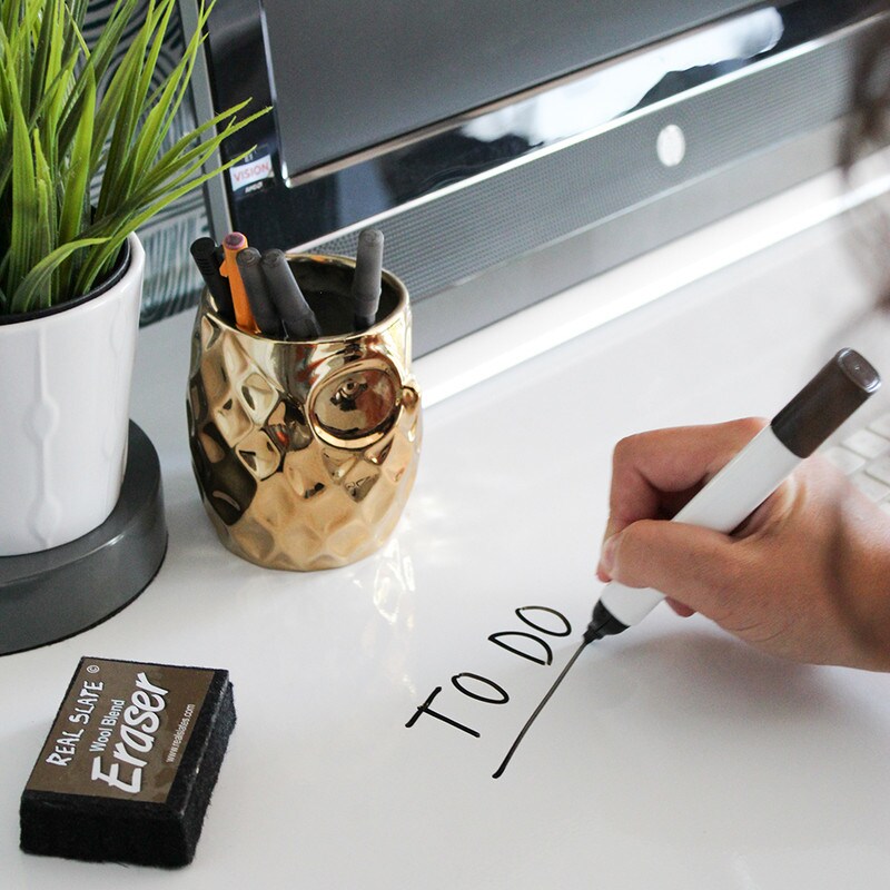 Tempaper Dry Erase Peel and Stick Wallpaper White