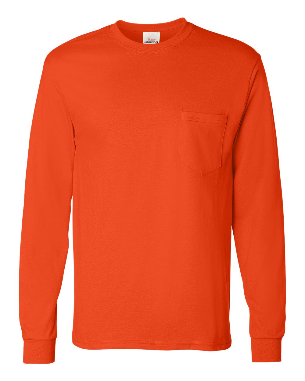 Hanes&#xAE; Authentic Long Sleeve Pocket T-Shirt