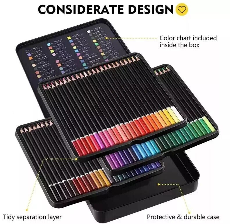 72-Pack Premier Colored Pencils - Art Tools Kit for Drawing Ideal