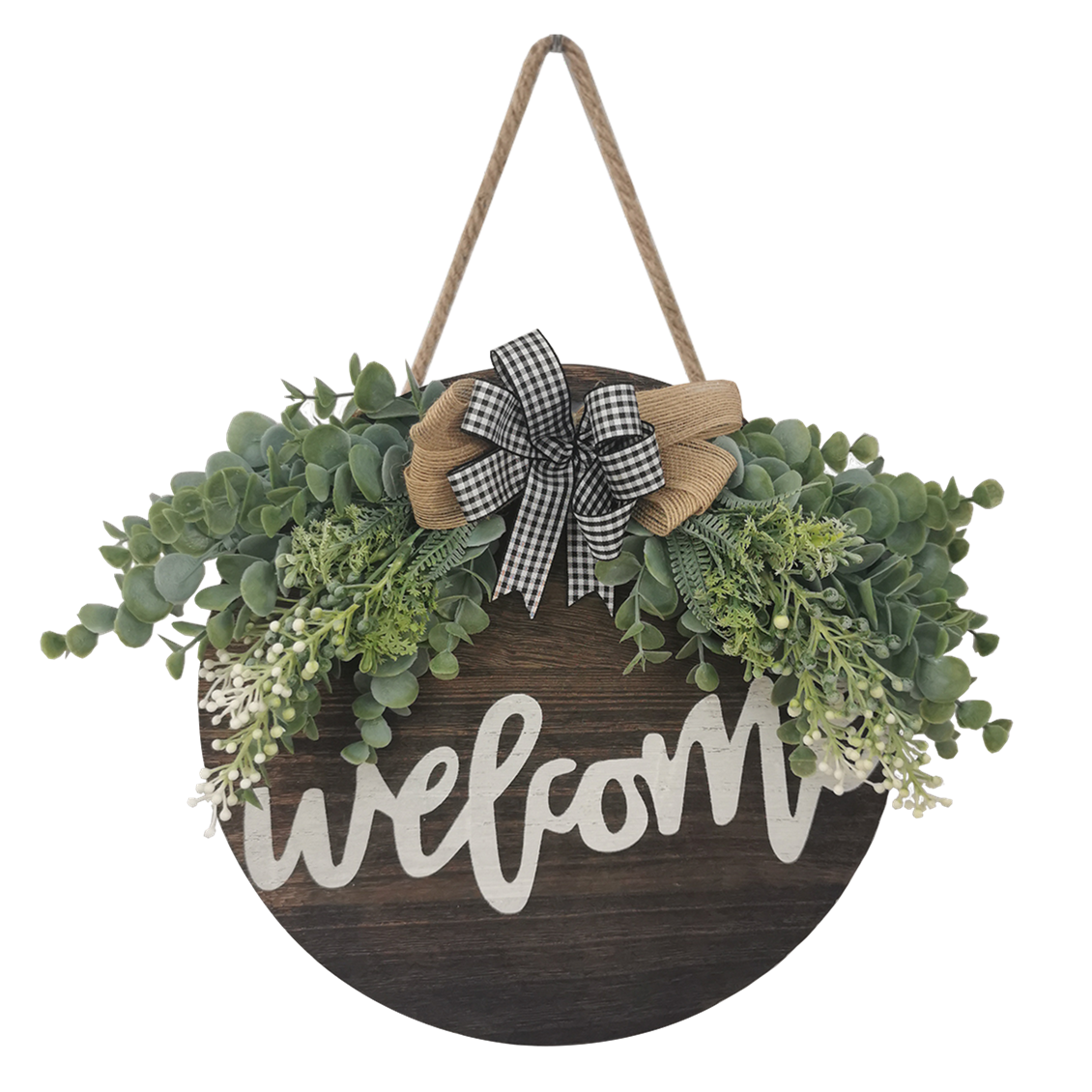 Hanging Outdoor Welcome Sign Wreaths | Michaels