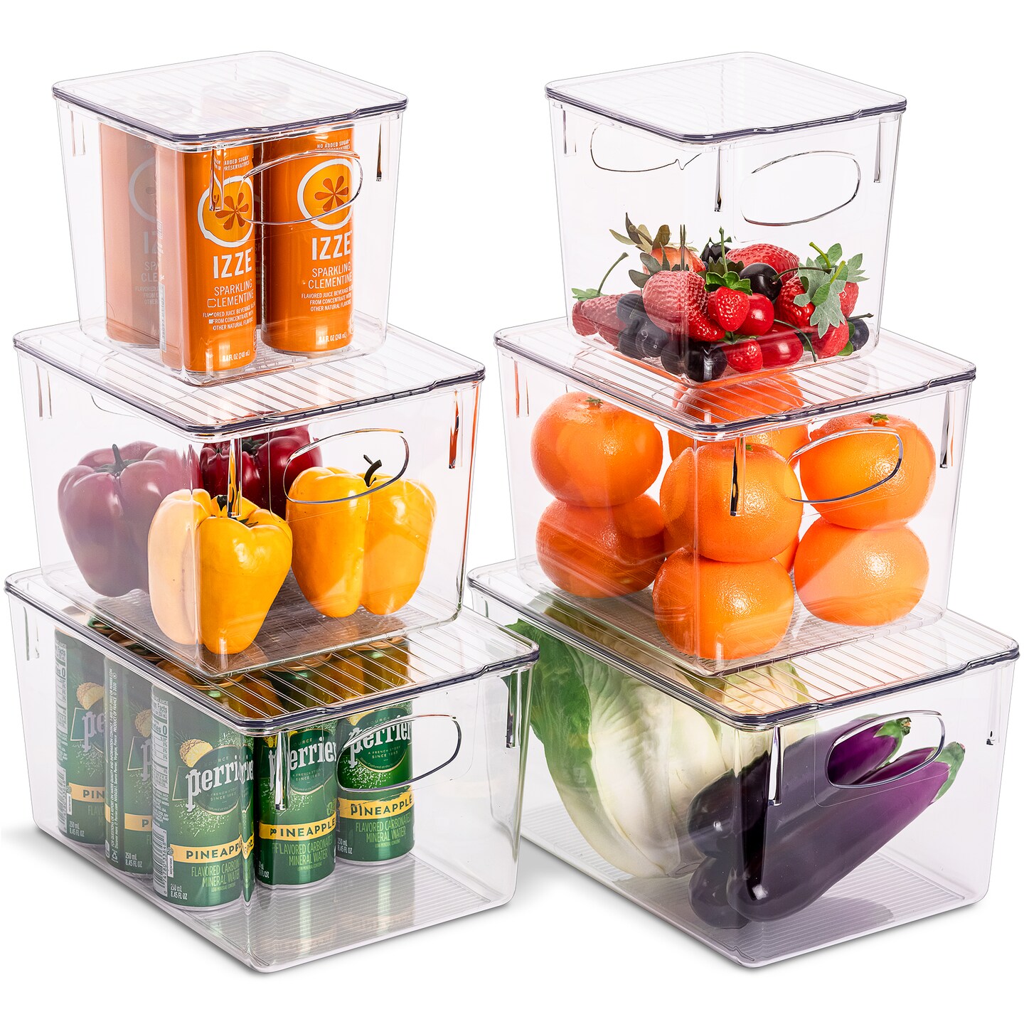 Refrigerator Organizer Organization and Storage Bins Box with