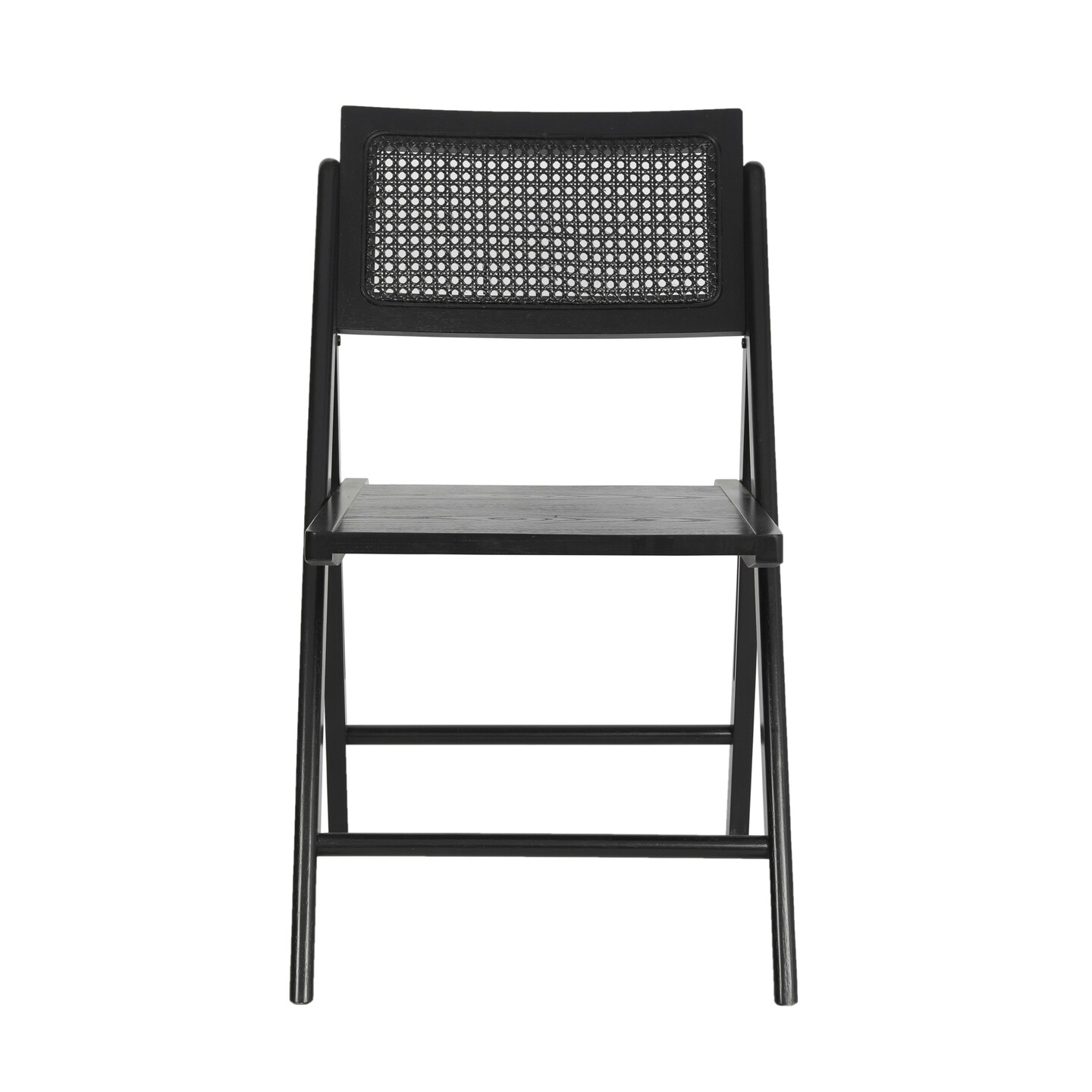 Merrick Lane Gordon Set of 2 Cane Rattan Folding Chairs