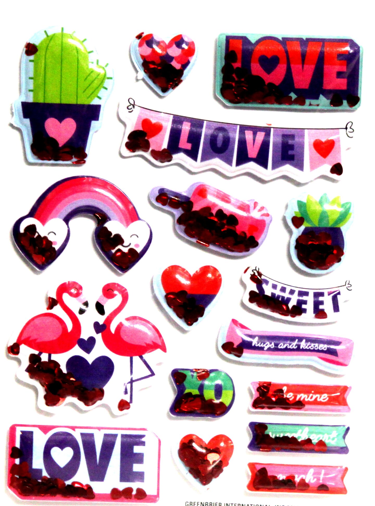 Premium Valentine's Day Icons Dimensional Shaker Stickers Michaels