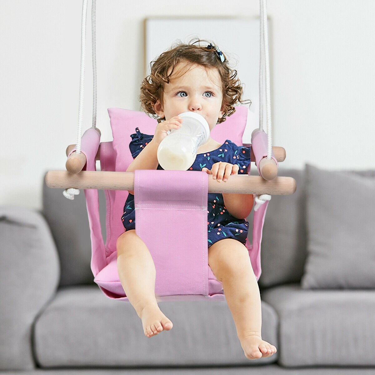 Baby canvas sale swing