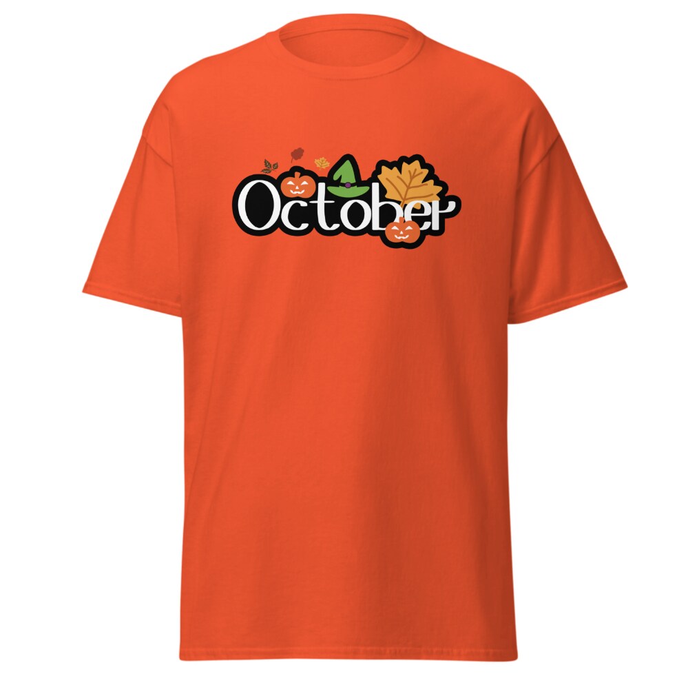 Halloween October witch T-shirt design unisex tees