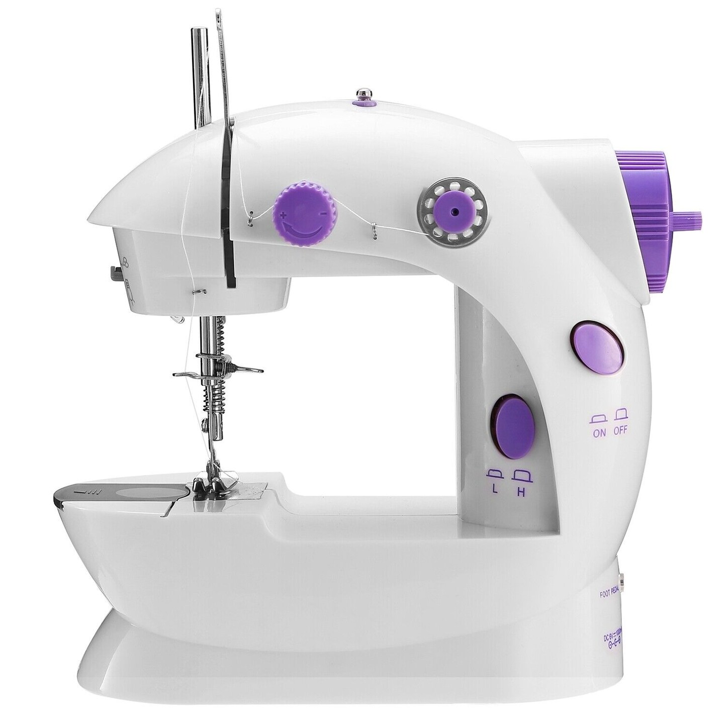 Portable Electric Sewing Machine with LED Light, and Foot Pedal for Home Crafting