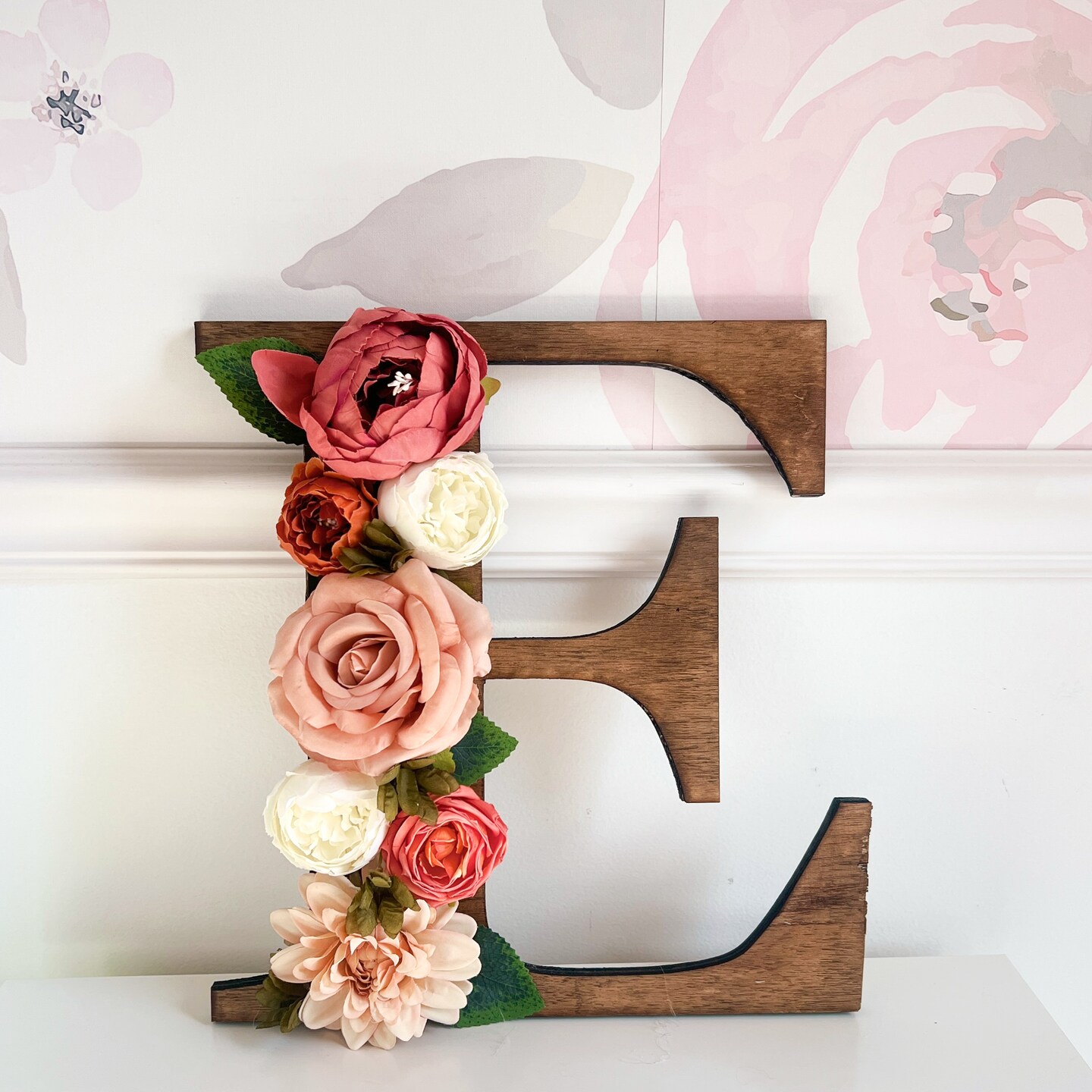 Flower Letter Decor, Floral Letter Decor, Flower Letter Wall Decor, Rustic Nursery Decor Girl, Rustic Floral Letters, Nursery Letters Girls hotsell