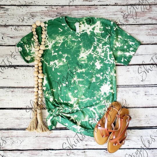 YOUTH Blank Bleached T-Shirt, Bleached Bella Canvas Shirt, Youth