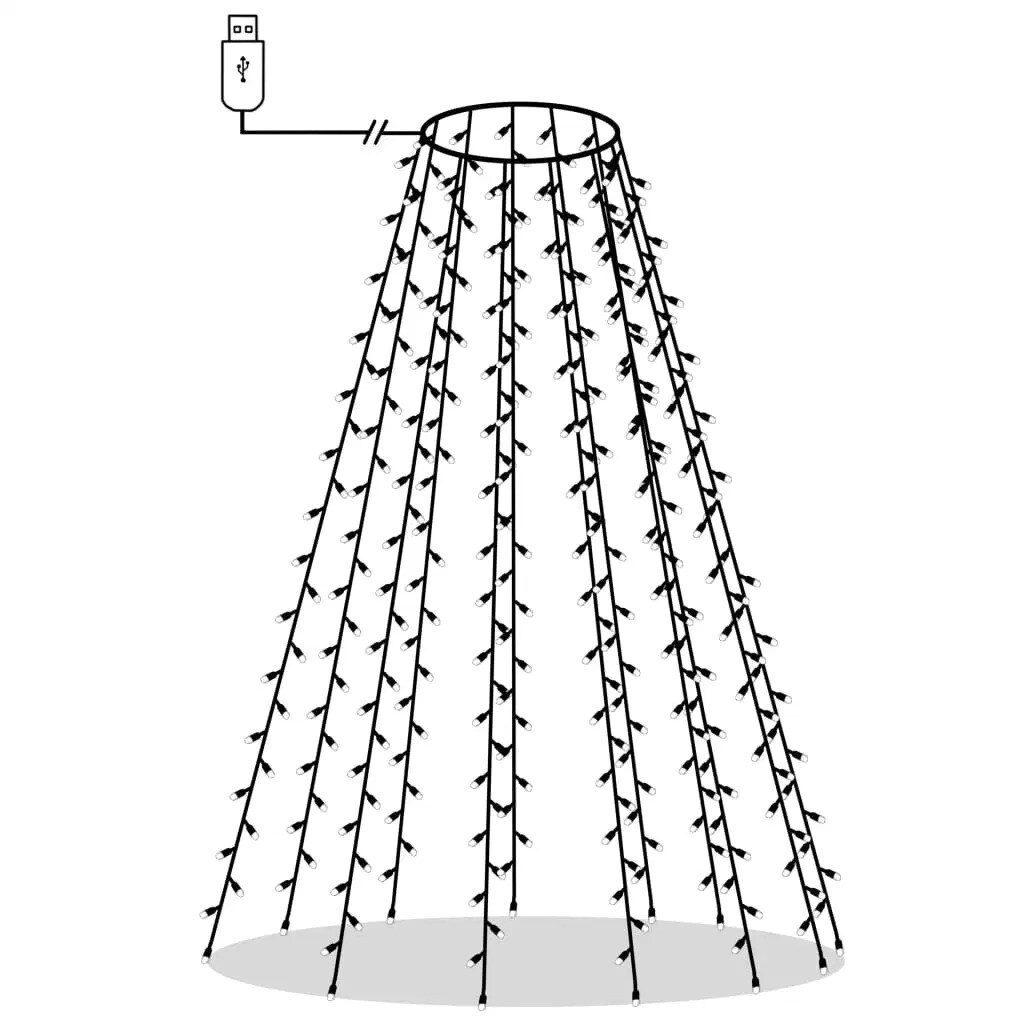 4.9ft LED Christmas Tree Net Lights