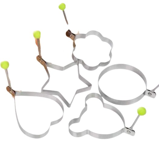 Kitcheniva Non Stick Stainless Steel Pancake Egg Ring Mold 5 Pcs