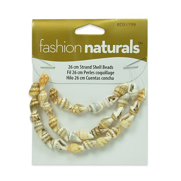 6 Packs of Baby Shell Spotted Beads -  25 Pc Pack