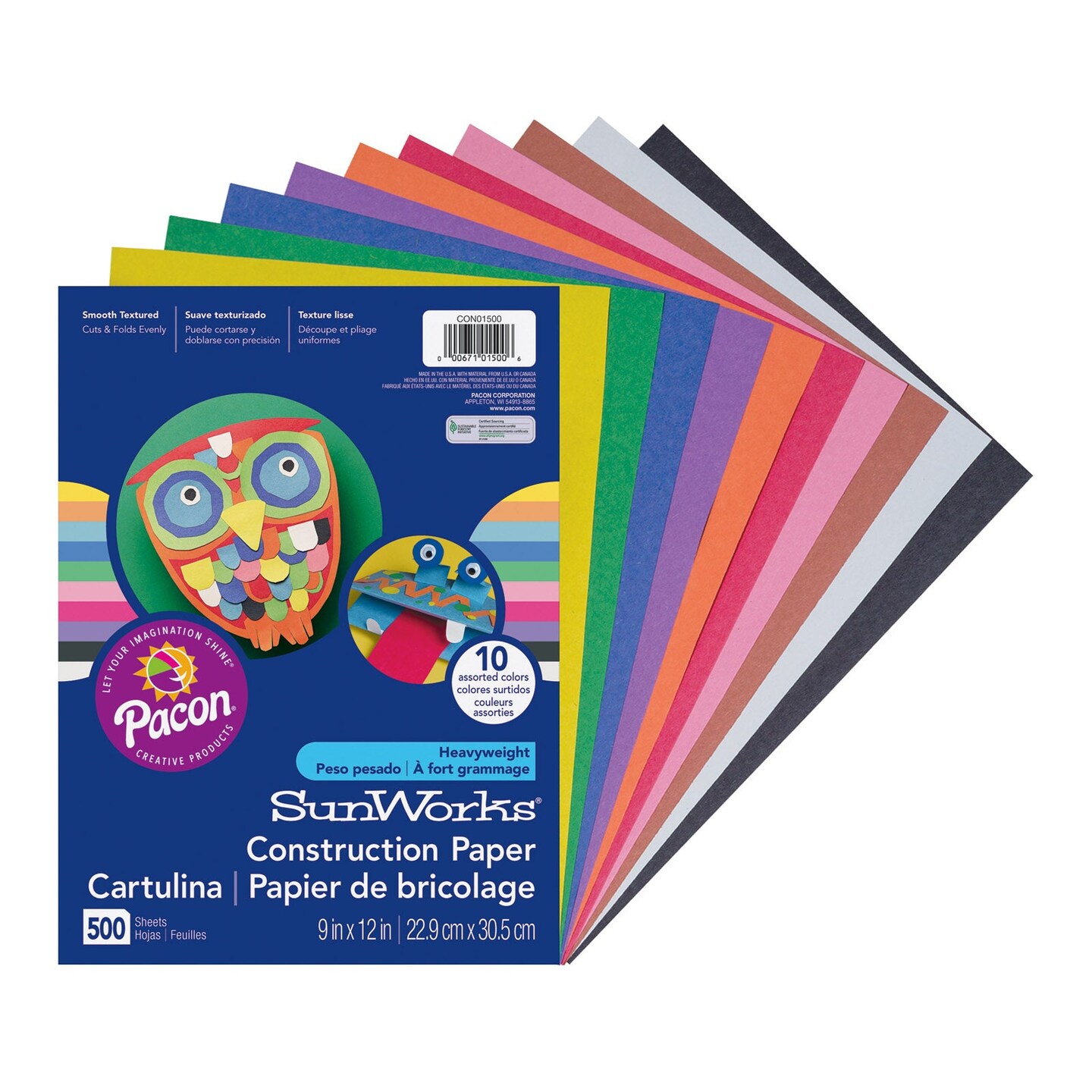 Construction Paper Vibrant Assortment - Pacon Creative Products