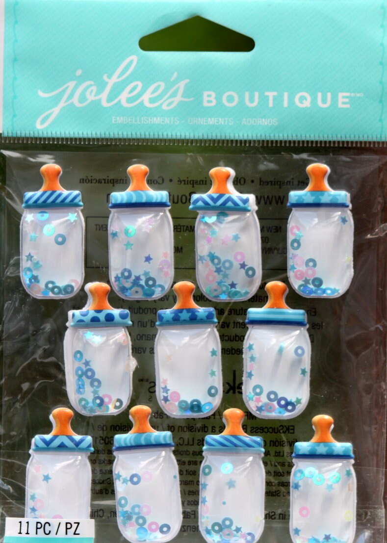 Jolee&#x27;s Boutique Baby Boy Bottle Dome Repeats Dimensional Stickers