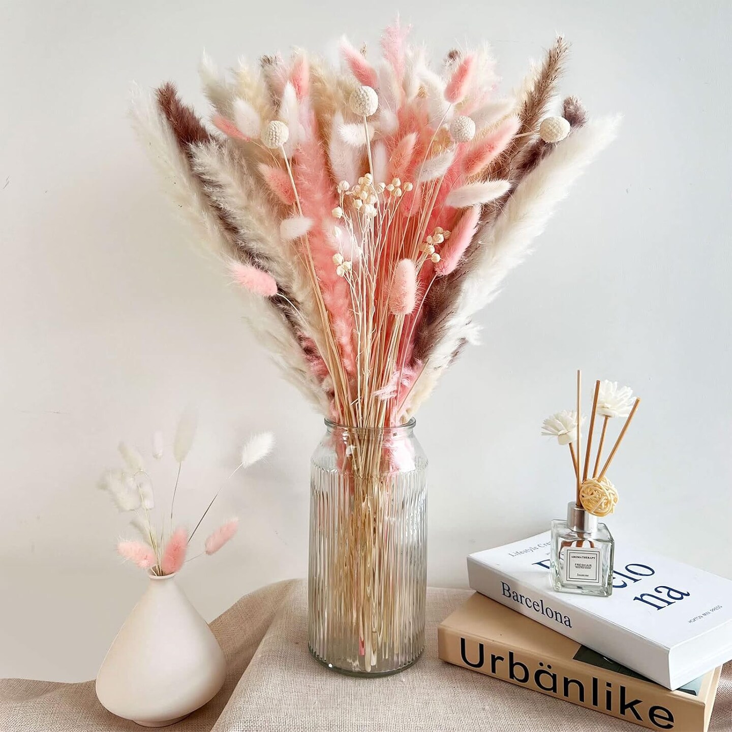 17 Inches Dried Pampas Grass Decor 63 pcs