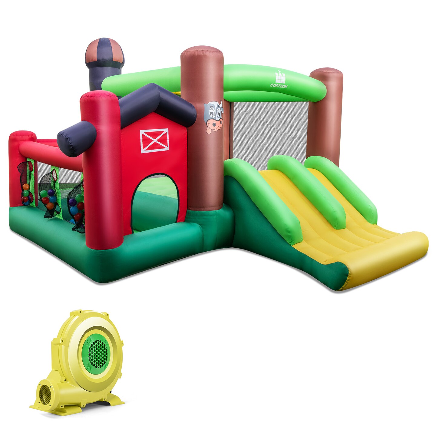 Farm Themed 6-in-1 Inflatable Castle