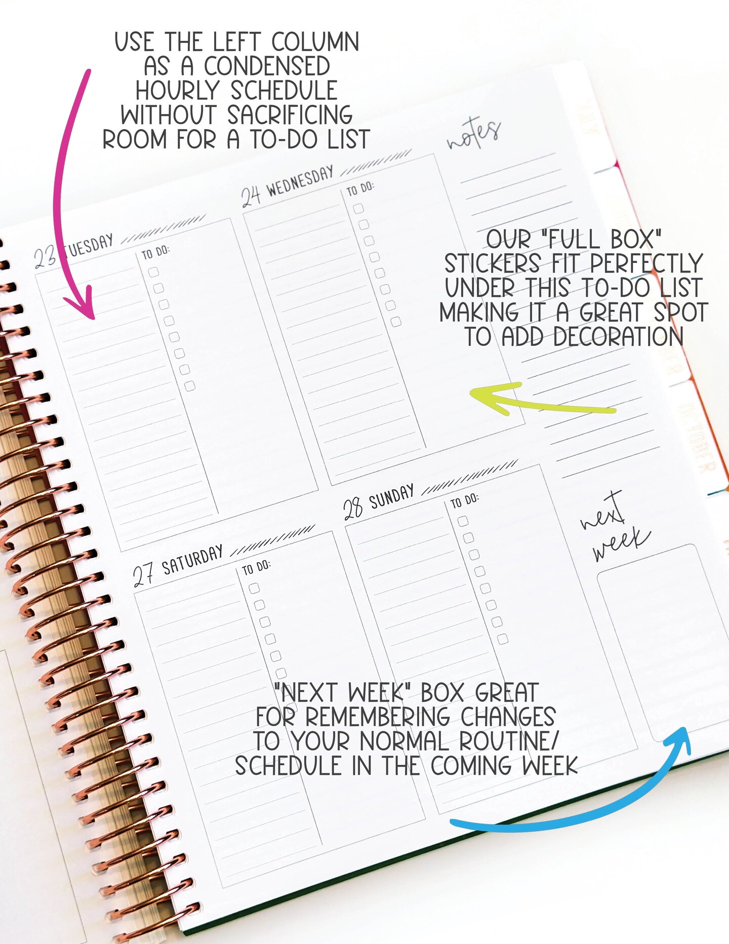 2024 Planner - Signature Layout - "Sunset Watercolor" (#027)