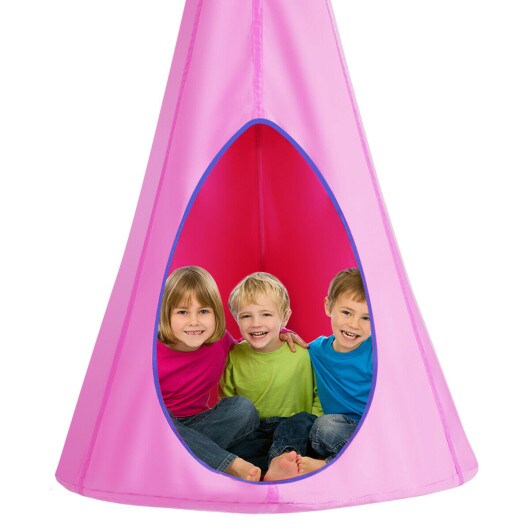 32&#x22; Kids Nest Swing Hanging Seat Hammock-Pink