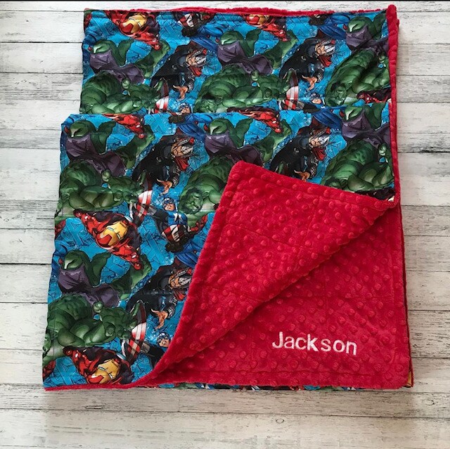 Superhero discount weighted blanket