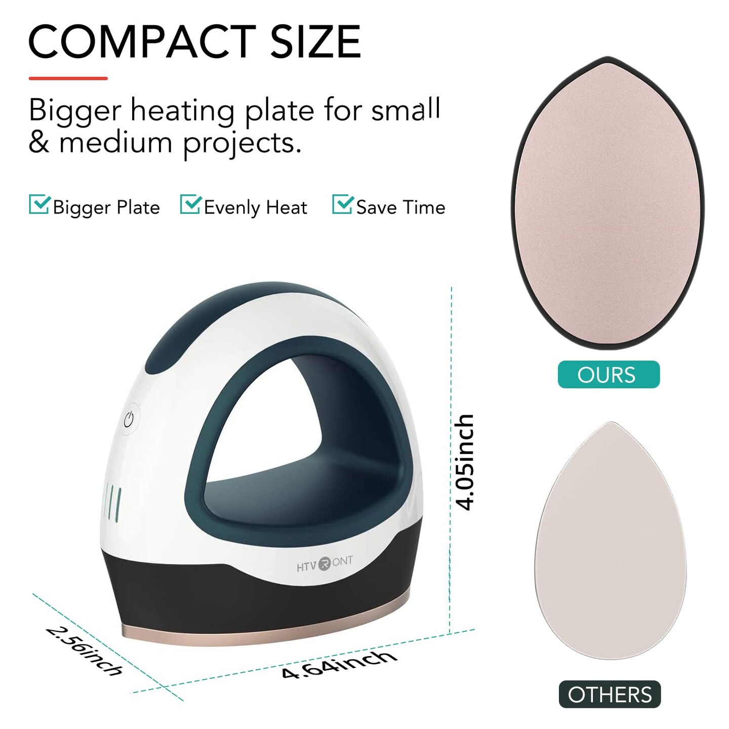 Heat Press Small Heat Press Machine for T Shirts, Small Heat Press Iron Press for Heating Transfer(Dark Green)