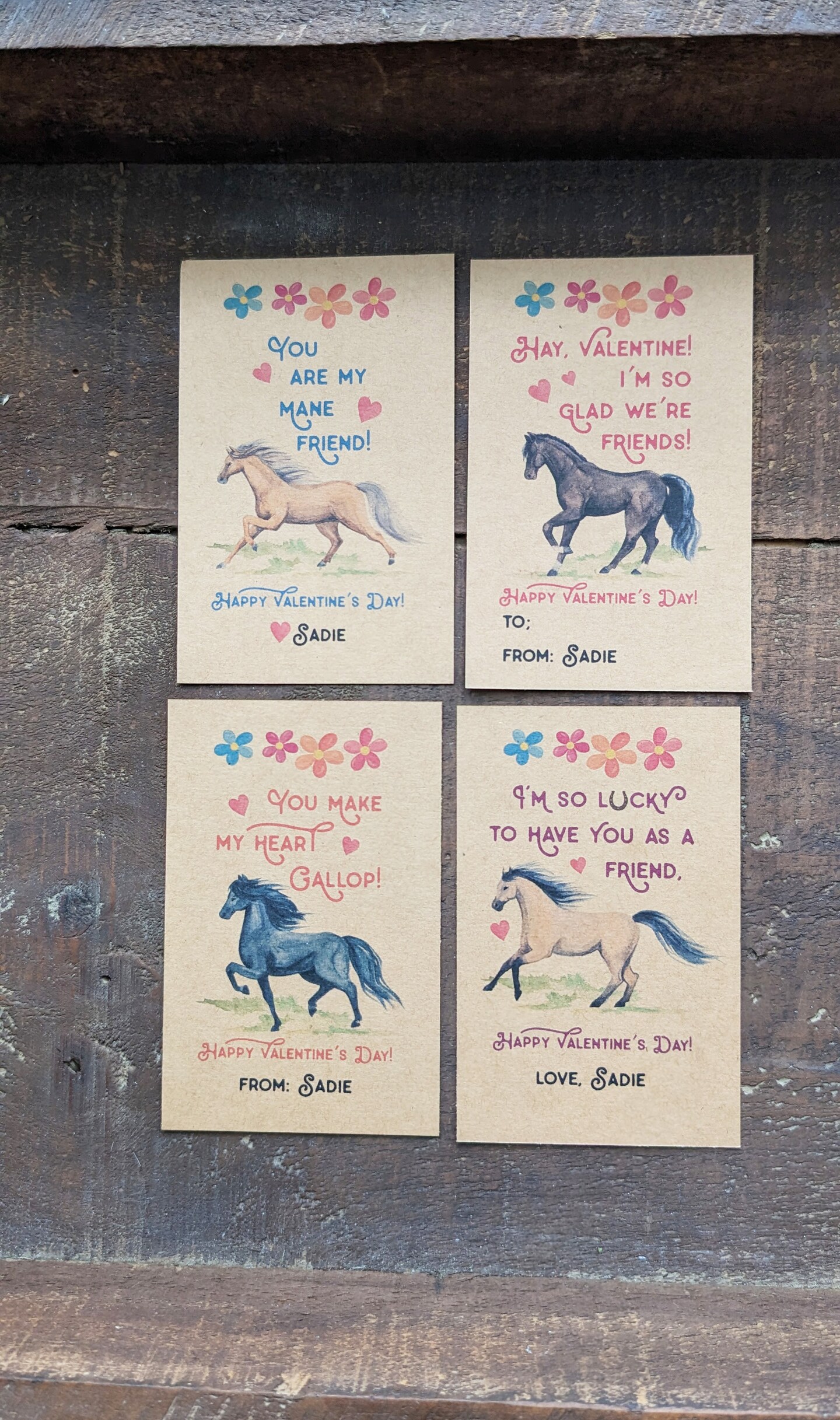 personalized-horse-valentines-for-kids-classroom-custom-printed-cards-with-non-candy-option-girls-and-boys-pony-watercolor-theme-makerplace-by-michaels