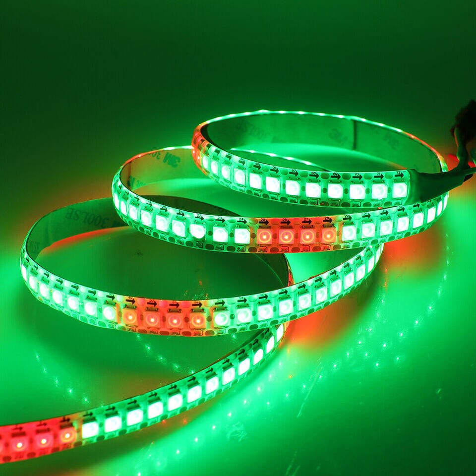 thumbnail image 2 of WS2812B SMD 5050 RGB LED Strip Light – 5M, 12V, IP65 Flexible Multi-Color With Remote 2 of 3