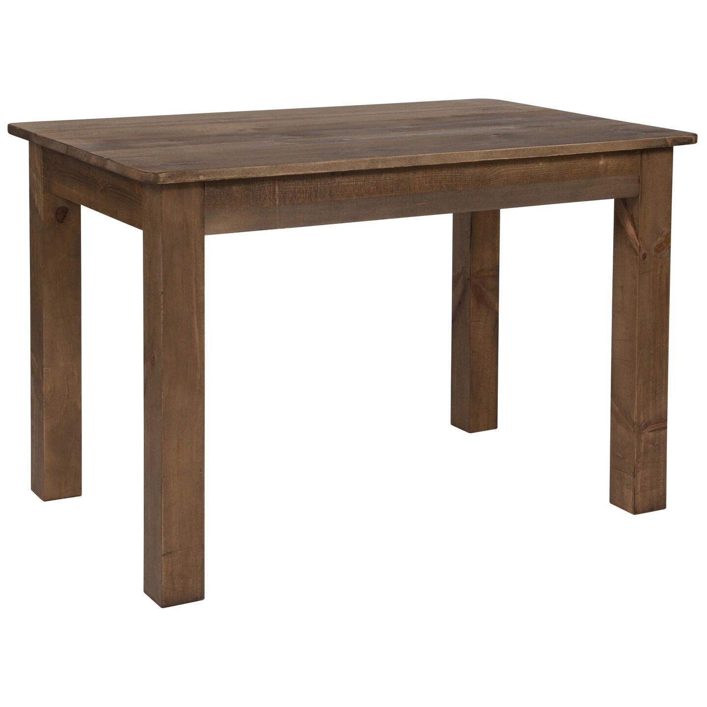 Merrick Lane Rectangular Antique Solid Pine Farm Dining Table