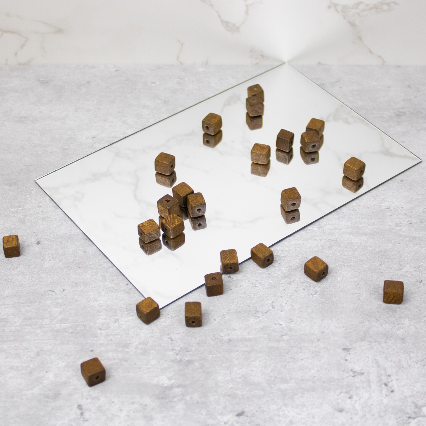 6 Packs of Wooden Tube Beads - Brown - 21x7mm - 12 pcs.
