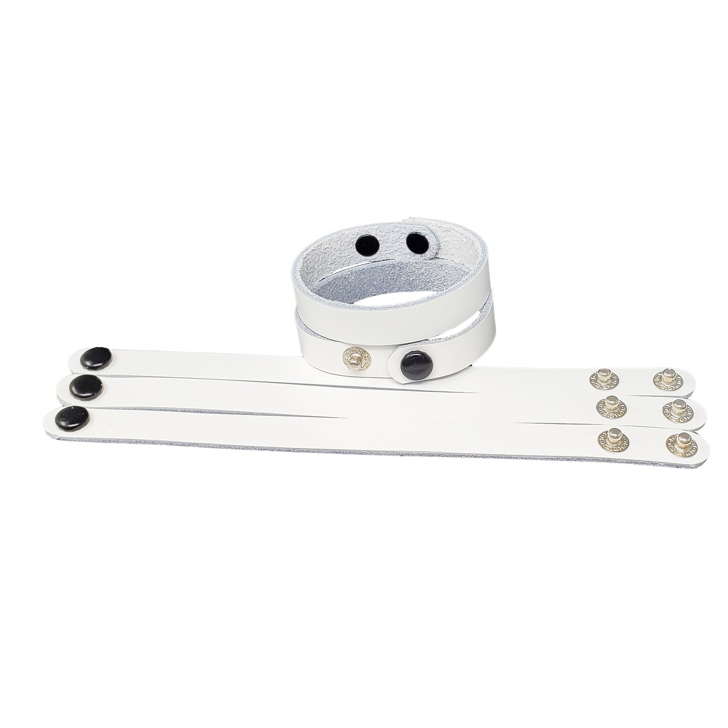 10 Packs Adjustable Leather Bracelets 1/2 Inch wide in many colors – Fundraising, promotional, business gifts-Made in USA