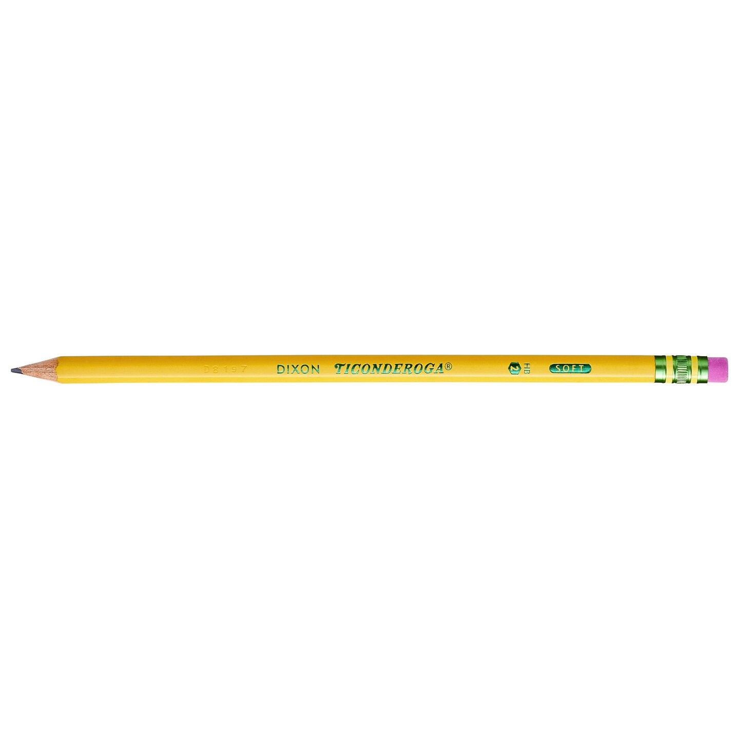 Ticonderoga Pencils, #2 Soft, Yellow, Presharpened, 18 Per Pack, 2 Packs 