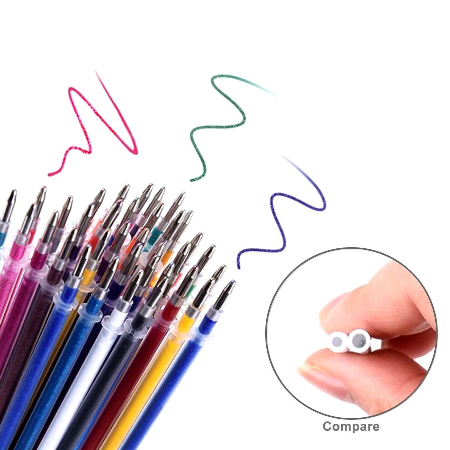 100-Piece High-Quality Gel Pens Set