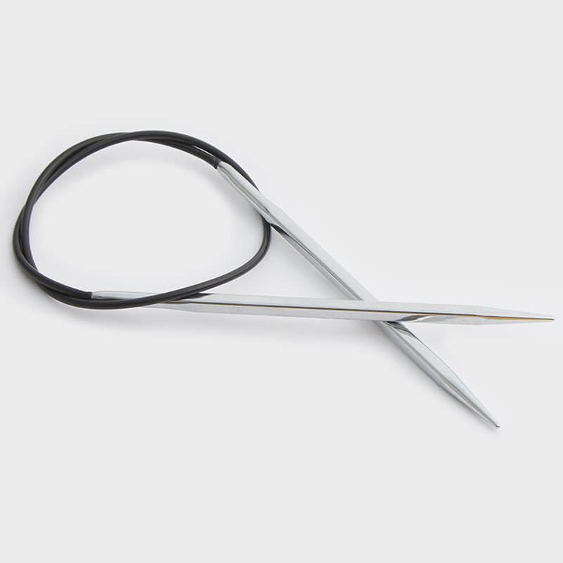 Knitter's Pride Nova Cubics Platina 47" Circular Knitting Needles - Size US 9 / 5.50mm