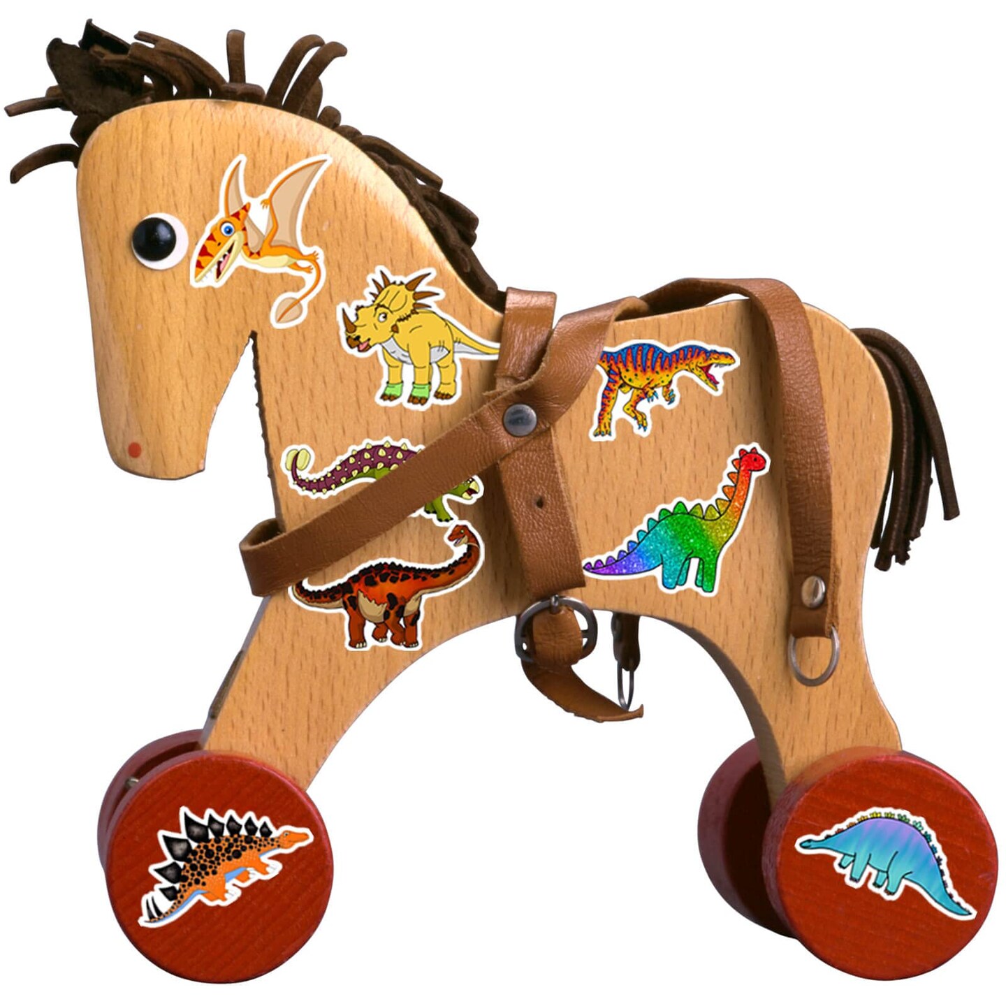 100 Pieces Dinosaur Stickers, Cute Waterproof Cartoon Stickers for Kids, for Stationery, Luggage, Teaching Rewards