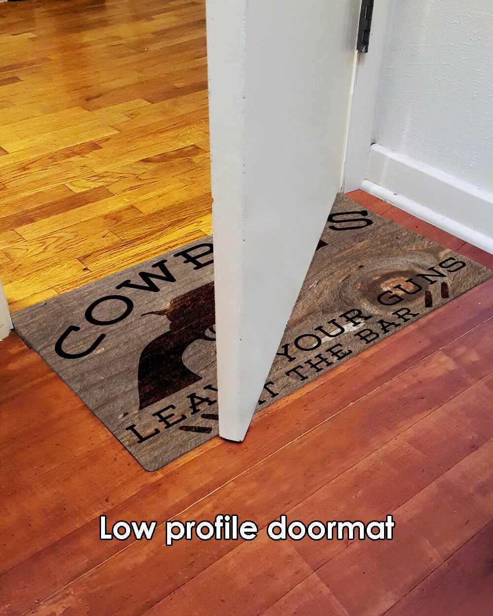 Cowboys Warning Door Mat (18 x 30&#x22;)
