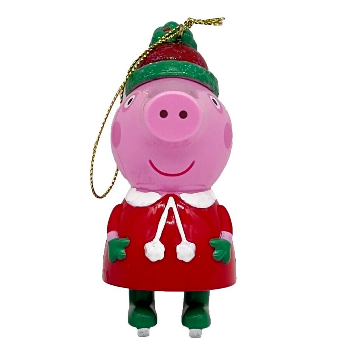 3.15 Inches Plastic Peppa Pig Christmas Ornament