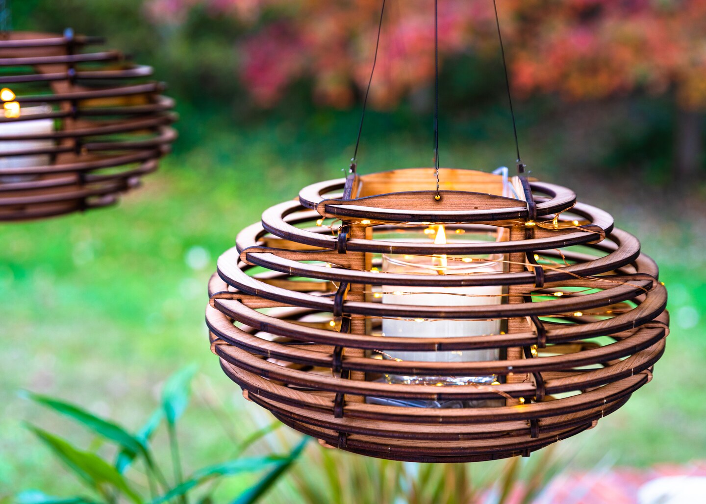 NOBRAND Modern Lantern Brings A Calm Vibe Into Your Space. Inspired by Nature This Nest Lamp Lights Any Room, Basic Set