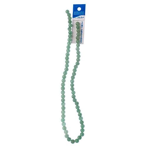 Earth&#x27;s Jewel 16&#x22; Green Aventurine Natural Semi-Precious Strung Bead