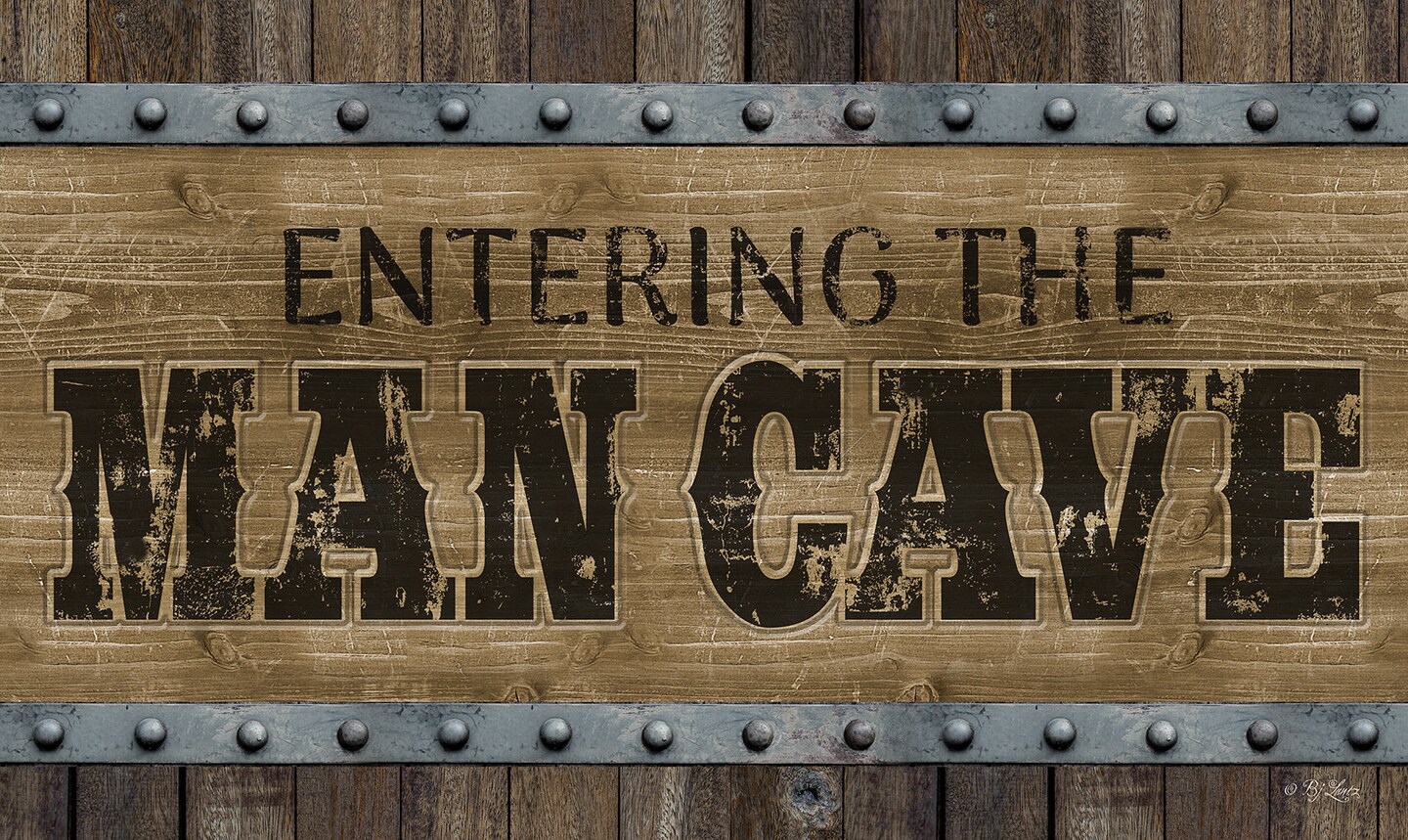 Man Cave Brown Door Mat (18 x 30&#x22;)