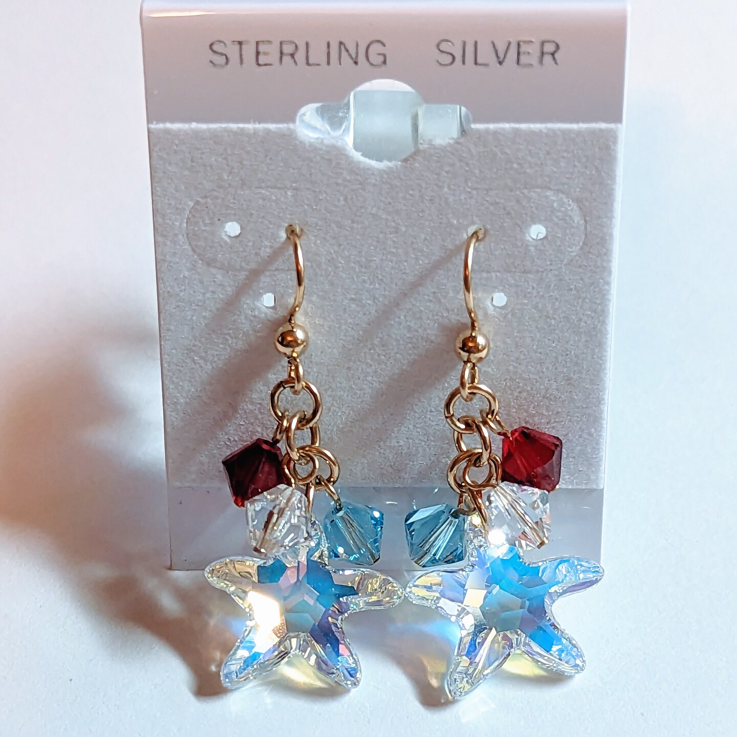 ISLY NYC Hot As Ice 23 Star Drop Earrings - Iridescent/Silver Laser cut  acrylic jewelry