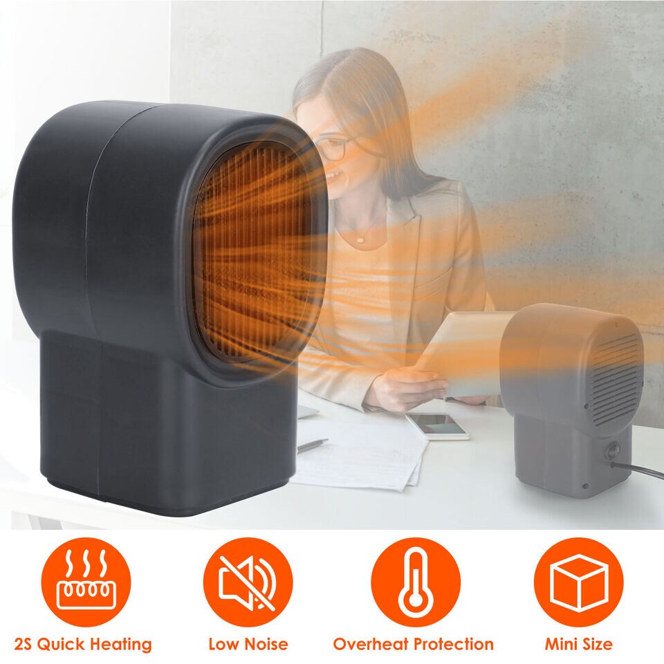 Electric Portable Heating Fan Mini Space Heater.