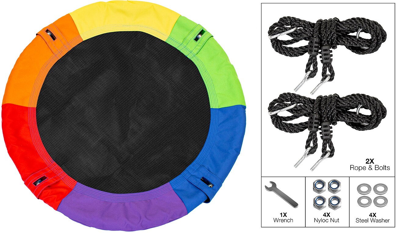 Sorbus Fabric Spinner Swing