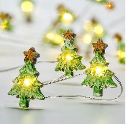 Christmas String Lights 30 LED Battery Operated, Timer, Decorative Lights for Indoor and Outdoor, Wedding Party, Christmas Tree, Size: 30 LED 10ft