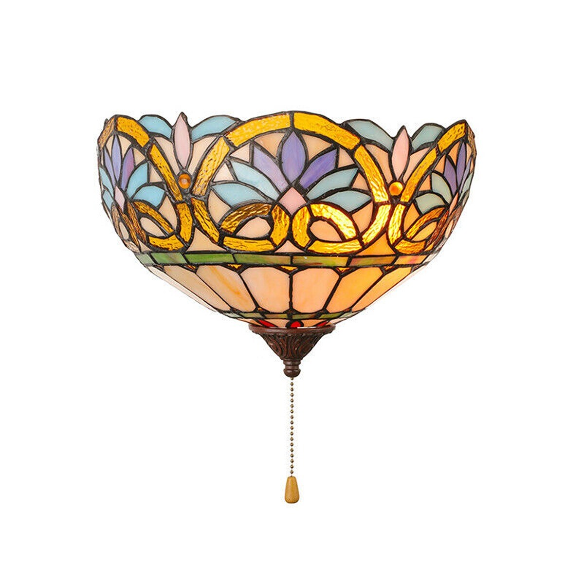 Vintage Stained Glass Wall Light Michaels