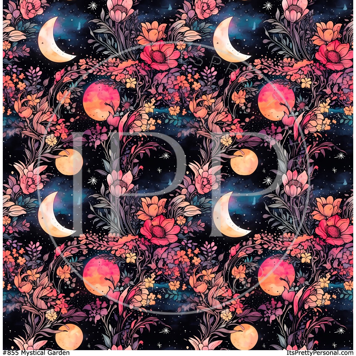 #855 -Mystical Garden- 12x12 Pattern Vinyl