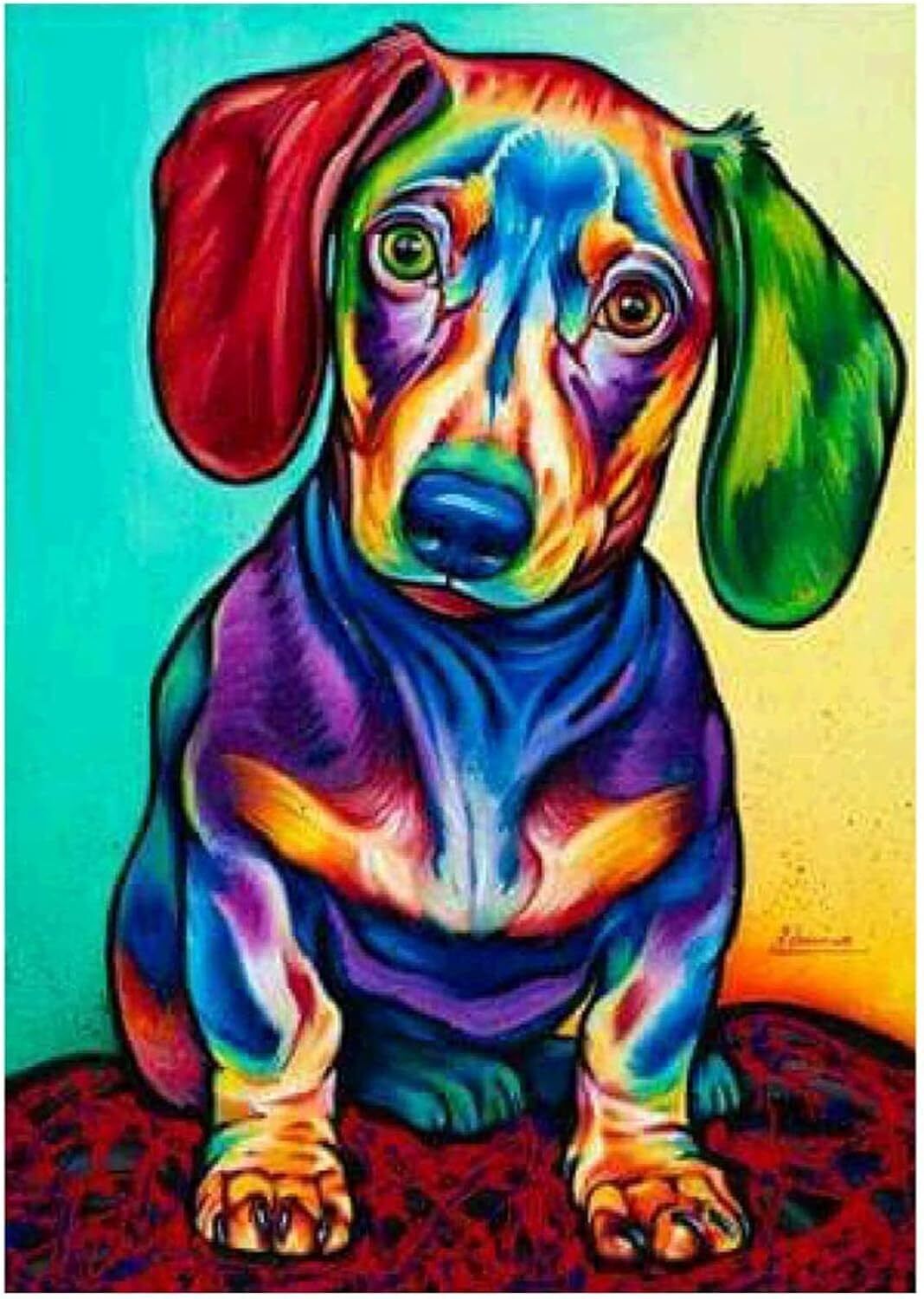 5D Dachshund Sausage Dog DIY Diamond Painting Kits