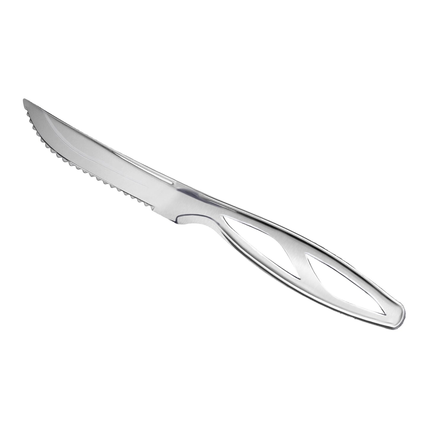 Silver Disposable Plastic Steak Knives (360 Knives)