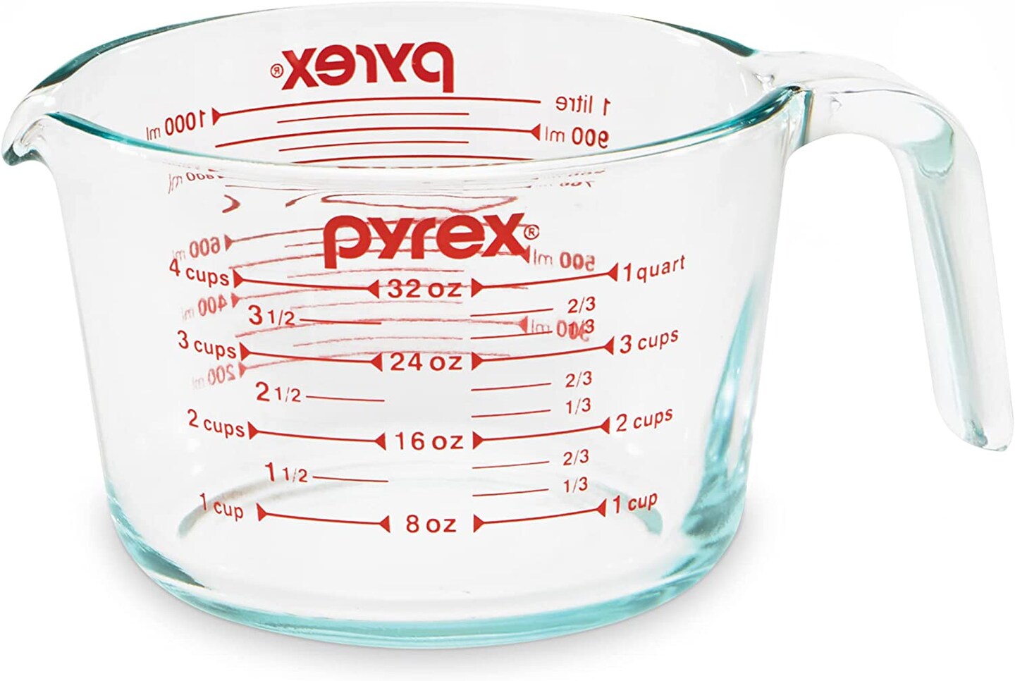 2 Pieces Measuring Cups Beakers Measuring Cups Glass for Kitchen