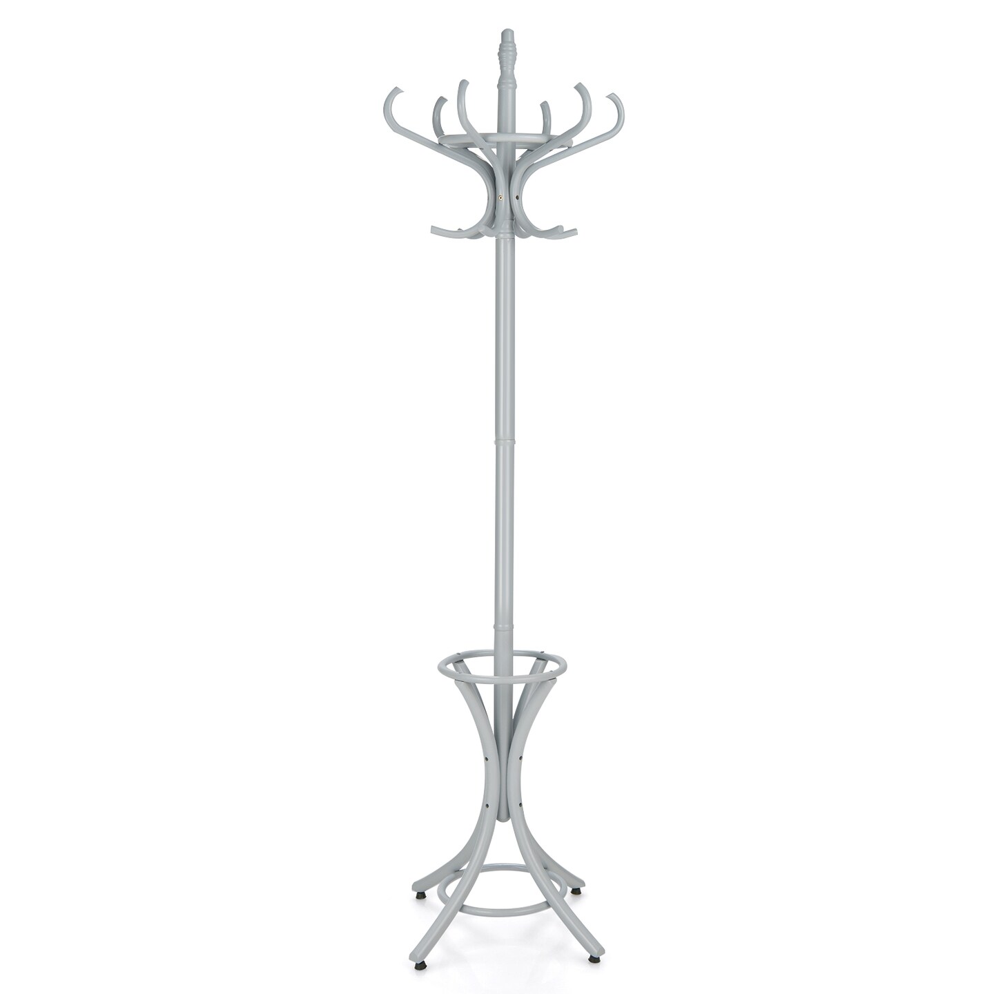 Wooden Freestanding Hat Coat Rack with Umbrella Stand Perfect for Any Room