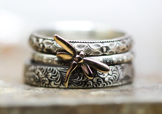 Dragonfly sterling 2025 silver ring